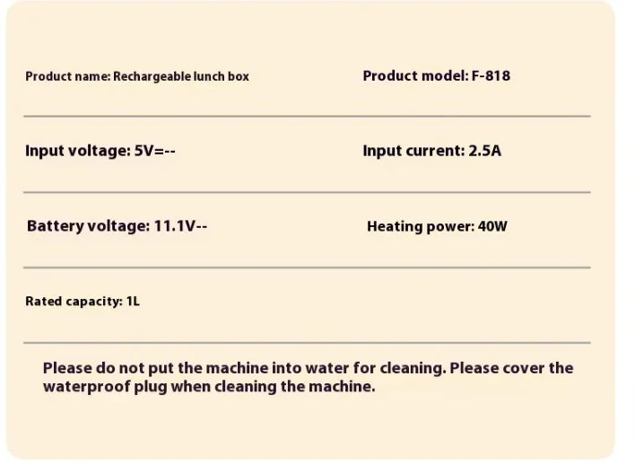 Electric Heated Lunch Box XL
